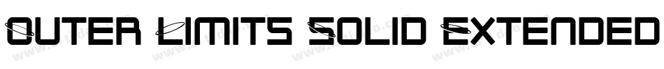 Outer Limits Solid Extended Italic字体转换